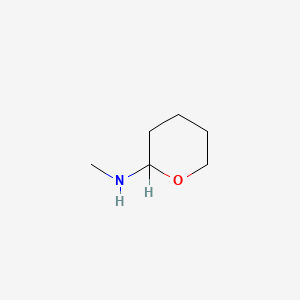 molecular formula C6H13NO B1211135 2-Methylaminotetrahydropyran CAS No. 2622-48-2