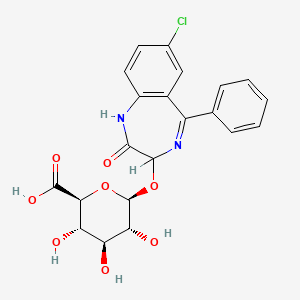 molecular formula C21H19ClN2O8 B1211146 Oxazepam glucuronide CAS No. 6801-81-6