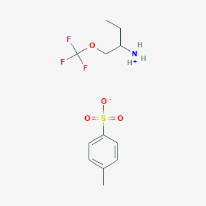 molecular formula C12H18F3NO4S B12111464 (2S)-1-(trifluoromethoxy)butan-2-aminium4-methylbenzenesulfonate 