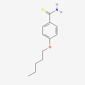 molecular formula C12H17NOS B12111541 4-Pentoxybenzenecarbothioamide 