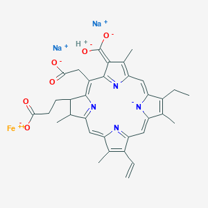 molecular formula C34H32FeN4Na2O6 B1211159 钠铁叶绿素 CAS No. 32627-52-4