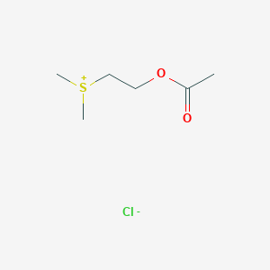 molecular formula C6H13ClO2S B1211160 2-Acetoxyethyldimethylsulfonium hydroxide CAS No. 42965-64-0