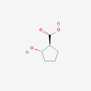 molecular formula C6H10O3 B12111625 (1S,2S)-2-Hydroxy-1-cyclopentanecarboxylic acid CAS No. 1932353-80-4