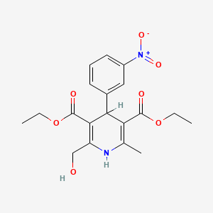 1,4-Dihydro-2-hydroxymethyl-4-(m-nitrophenyl)-6-methyl-3,5-pyridine dicarboxylic acid diethyl ester