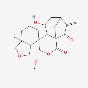 molecular formula C21H28O6 B12111630 Augustifolin 