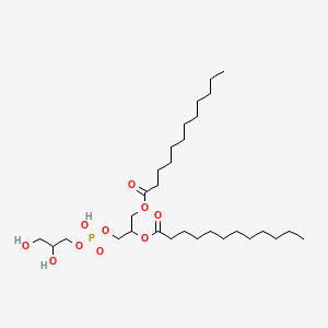 molecular formula C30H59O10P B1211164 Dilauroylphosphatidylglycerol CAS No. 63644-55-3