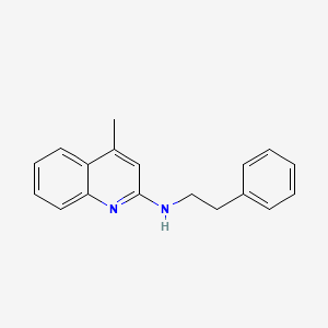 molecular formula C18H18N2 B12111661 (4-Methyl-quinolin-2-yl)-phenethyl-amine 