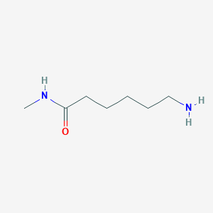 molecular formula C7H16N2O B12111682 Hexanamide, 6-amino-N-methyl- CAS No. 23435-13-4