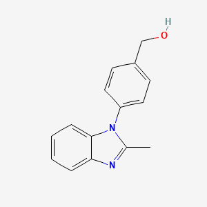 molecular formula C15H14N2O B12111732 [4-(2-Methylbenzimidazol-1-yl)phenyl]methanol 