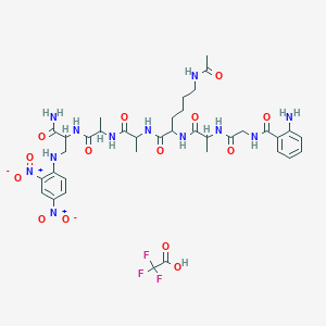 molecular formula C37H49F3N12O14 B12111742 Abz-Gly-Ala-Lys(Ac)-Ala-Ala-Dap(Dnp)-NH2 