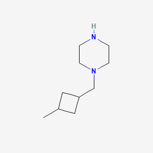 molecular formula C10H20N2 B12111744 Piperazine, 1-[(3-methylcyclobutyl)methyl]- CAS No. 1399663-09-2