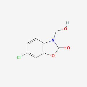 molecular formula C8H6ClNO3 B1211178 6-Chloro-3-(hydroxymethyl)benzoxazol-2(3H)-one CAS No. 2275-07-2