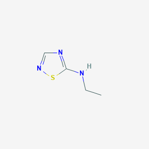 molecular formula C4H7N3S B12111795 N-ethyl-1,2,4-thiadiazol-5-amine 