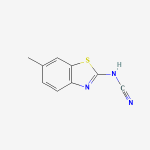 molecular formula C9H7N3S B12111814 (6-Methyl-1,3-benzothiazol-2-yl)cyanamide CAS No. 92987-73-0