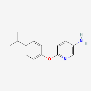 molecular formula C14H16N2O B12111817 6-(4-Isopropylphenoxy)pyridin-3-amine 