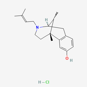 molecular formula C19H28ClNO B1211184 Pentazocine hydrochloride CAS No. 64024-15-3