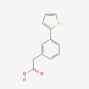 molecular formula C12H10O2S B12111855 2-(3-(Thiophen-2-yl)phenyl)acetic acid 