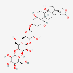 molecular formula C42H64O19 B1211187 Strophanthidin 3-diglucosylcymarose 