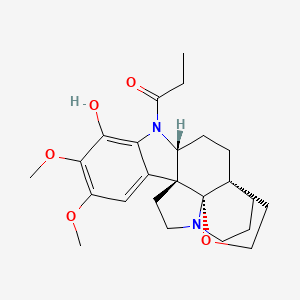 molecular formula C24H32N2O5 B1211188 Aspidoalbine CAS No. 2122-25-0