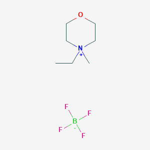 molecular formula C7H16BF4NO B12111898 N-methyl,ethyl-Morpholinium tetrafluoroborate 