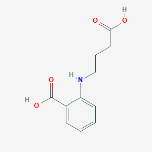 molecular formula C11H13NO4 B12111947 2-[(3-Carboxypropyl)amino]benzoic acid 