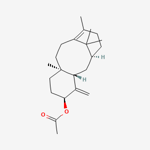 molecular formula C22H34O2 B1211196 Taxa-4(20),11(12)-dien-5alpha-yl acetate CAS No. 214628-37-2