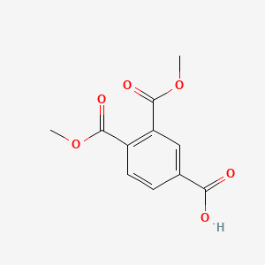 molecular formula C11H10O6 B1211198 3,4-Bis(methoxycarbonyl)benzoic acid CAS No. 54699-35-3