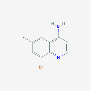 molecular formula C10H9BrN2 B12111998 4-Amino-8-bromo-6-methylquinoline CAS No. 1189105-62-1