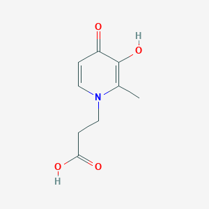 molecular formula C9H11NO4 B1211205 3-(3-Hydroxy-2-methyl-4-oxo-1-pyridinyl)propanoic acid 
