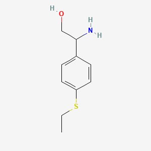 molecular formula C10H15NOS B12112052 (2R)-2-Amino-2-(4-ethylthiophenyl)ethan-1-OL 