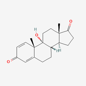 molecular formula C19H24O3 B1211208 9alpha-Hydroxyandrosta-1,4-diene-3,17-dione CAS No. 82182-55-6