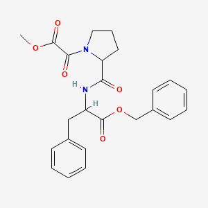 molecular formula C24H26N2O6 B12112088 Carbomethoxycarbonyl-D-Pro-D-Phe benzyl ester 