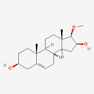 molecular formula C20H32O3 B1211210 17beta-Methoxyandrost-5-ene-3beta,16beta-diol CAS No. 2041-83-0