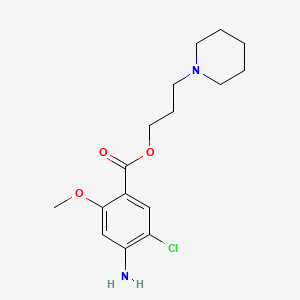 molecular formula C16H23ClN2O3 B1211212 3-Piperidin-1-ylpropyl 4-amino-5-chloro-2-methoxybenzoate 