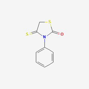 molecular formula C9H7NOS2 B12112157 2-Thiazolidinone, 3-phenyl-4-thioxo- CAS No. 39676-47-6