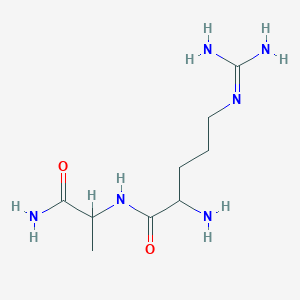 molecular formula C9H20N6O2 B12112182 H-Arg-ala-NH2 2 hcl 