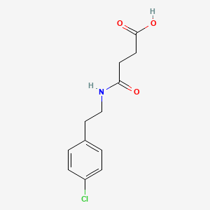 molecular formula C12H14ClNO3 B12112189 4-{[2-(4-Chlorophenyl)ethyl]amino}-4-oxobutanoic acid 