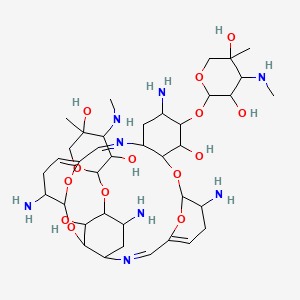 molecular formula C38H64N8O14 B1211220 氨基糖苷 66-40C CAS No. 60870-21-5