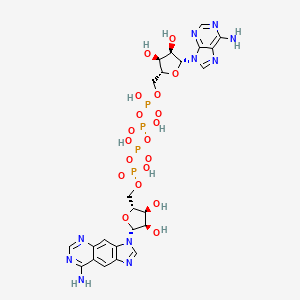 [[(2R,3S,4R,5R)-5-(8-aminoimidazo[4,5-g]quinazolin-3-yl)-3,4-dihydroxyoxolan-2-yl]methoxy-hydroxyphosphoryl] [[[(2R,3S,4R,5R)-5-(6-aminopurin-9-yl)-3,4-dihydroxyoxolan-2-yl]methoxy-hydroxyphosphoryl]oxy-hydroxyphosphoryl] hydrogen phosphate