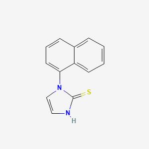 molecular formula C13H10N2S B12112269 1-(naphthalen-1-yl)-1H-imidazole-2-thiol 