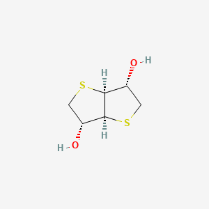 molecular formula C6H10O2S2 B1211227 1,4-3,6-Bis(thioanhydro)-D-iditol CAS No. 35396-08-8
