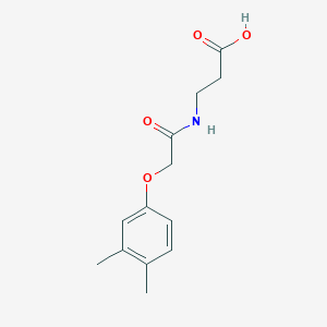 molecular formula C13H17NO4 B12112291 beta-Alanine, N-[(3,4-dimethylphenoxy)acetyl]- CAS No. 446828-71-3