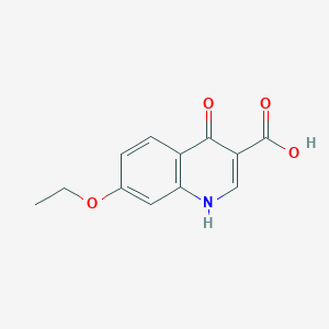 molecular formula C12H11NO4 B12112296 3-Quinolinecarboxylic acid, 7-ethoxy-4-hydroxy- CAS No. 40400-85-9