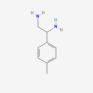 molecular formula C9H14N2 B12112300 1-(4-Methylphenyl)ethane-1,2-diamine 
