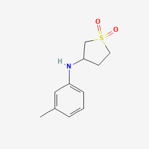 molecular formula C11H15NO2S B12112312 3-Thiophenamine, tetrahydro-N-(3-methylphenyl)-, 1,1-dioxide CAS No. 35889-71-5