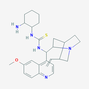 molecular formula C27H37N5OS B12112325 N-[(1R,2R)-2-Aminocyclohexyl]-N'-[(9R)-6'-methoxycinchonan-9-yl]thiourea 