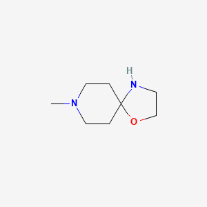 molecular formula C8H16N2O B12112358 8-Methyl-1-oxa-4,8-diazaspiro[4.5]decane 