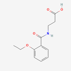 molecular formula C12H15NO4 B12112388 3-[(2-Ethoxybenzoyl)amino]propanoic acid 