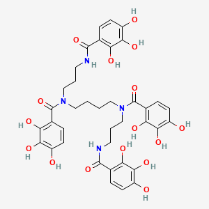 molecular formula C38H42N4O16 B1211243 Tetra-thb-spermine CAS No. 119493-62-8