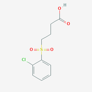 molecular formula C10H11ClO4S B12112442 Butanoic acid, 4-[(2-chlorophenyl)sulfonyl]- CAS No. 1152507-00-0